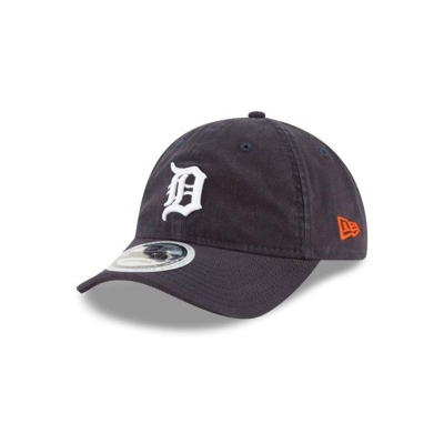 Blue Detroit Tigers Hat - New Era MLB Packable 9TWENTY Adjustable Caps USA5943762